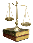 Scale Sitting Atop Books